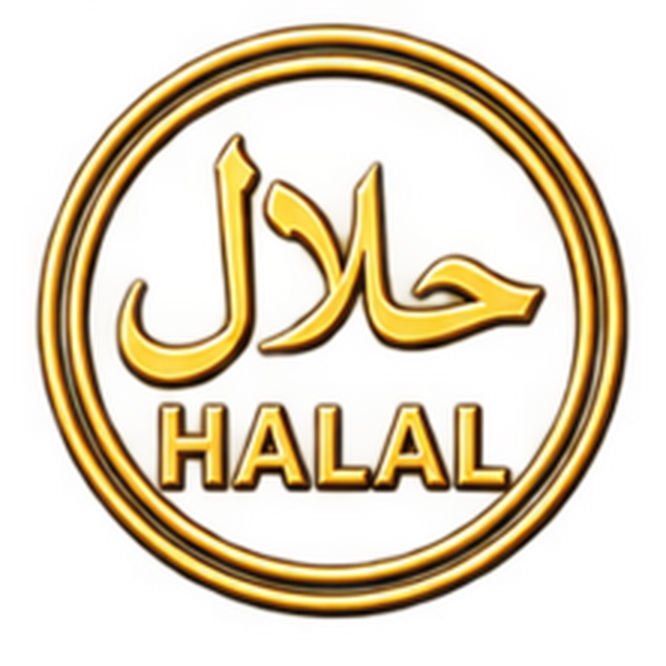 Gold Halal badge from India's Tandoori Hollywood logo